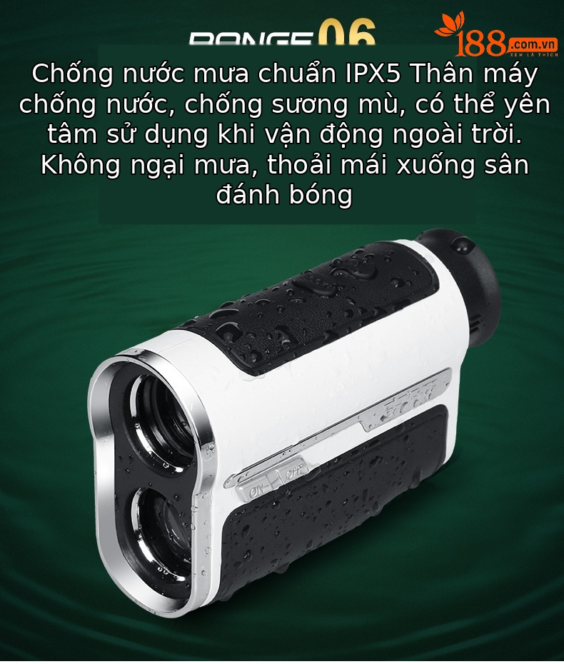 Máy đo khoảng cách laser golf PGM JQ013 có bù độ dốc, khóa cột cờ, tầm đo 1300 thước, sạc lại — Máy đo khoảng cách Cao Cấp JQ013 Đen Trắng [600 thước], Máy đo khoảng cách Cao Cấp JQ013 Đen Trắng [1300 thước] chi tiết 5
