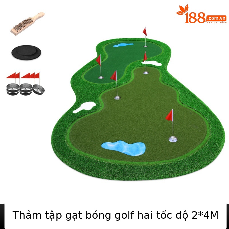 Máy tập đánh golf trong nhà PGM tốc độ bóng đôi 2×4 m thực hành chuyên nghiệp — GL015 phiên bản chuyên nghiệp nhiều nhịp Xanh tốc độ 2*4 mét, G015 phiên bản chuyên nghiệp nhiều quả Bóng tốc độ xanh 2*4 m putt bóng hộp nhỏ 1 hộp