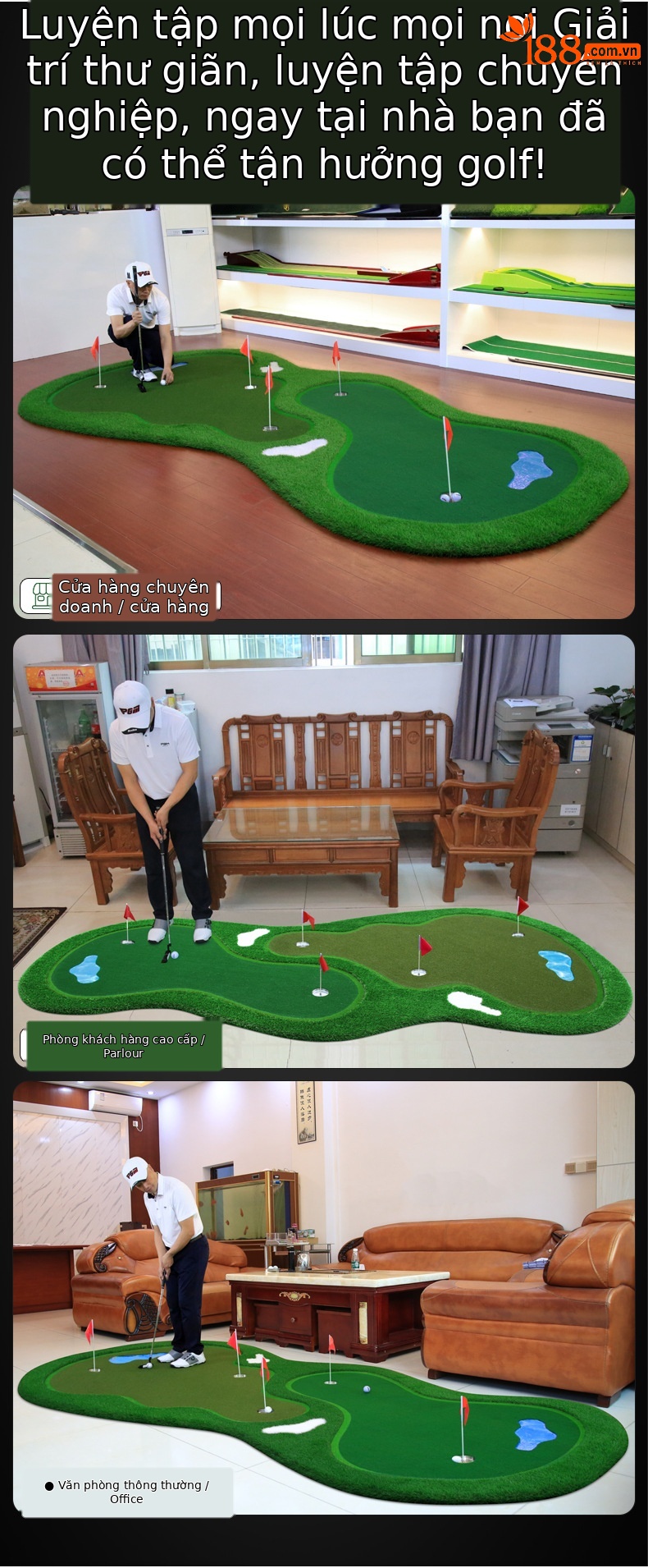 Máy tập đánh golf trong nhà PGM tốc độ bóng đôi 2×4 m thực hành chuyên nghiệp — GL015 phiên bản chuyên nghiệp nhiều nhịp Xanh tốc độ 2*4 mét, G015 phiên bản chuyên nghiệp nhiều quả Bóng tốc độ xanh 2*4 m putt bóng hộp nhỏ 1 hộp chi tiết 4