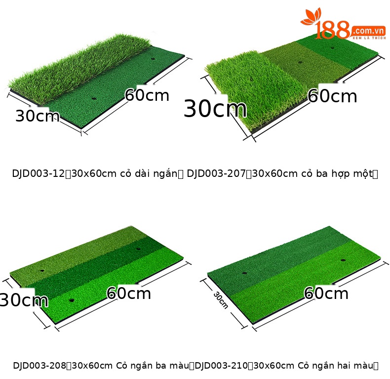 Đệm tập golf PGM ba trong một 30×60 cm – thảm swing mini đa năng — DJD003-207 [đệm ba trong một 30*60cm], DJD003-208 [đệm ba trong một 30*60cm], DJD003-210 [đệm cỏ ngắn hai màu 30*60cm], DJD003-12 [đệm cỏ dài và ngắn 30*60cm] chi tiết 3