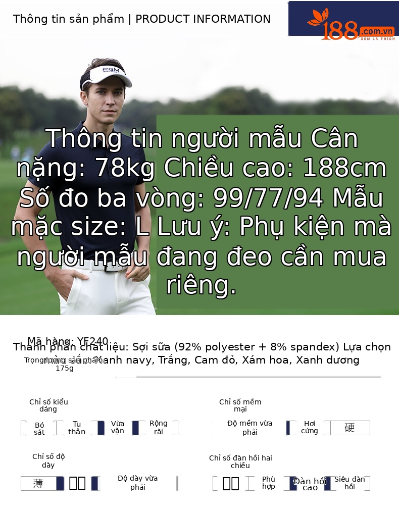 Áo thun nam ngắn tay thể thao golf vải thoáng khí — YF246 nam tay ngắn thoáng khí màu trắng xanh, YF237 nam sọc cổ tay ngắn màu đen, YF239 nam tay ngắn thoáng khí màu xanh nước biển, YF239 nam tay ngắn thoáng khí màu đỏ thẫm chi tiết 4