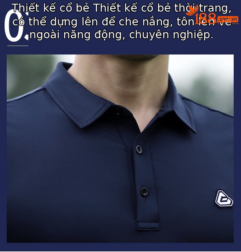 Áo thun nam ngắn tay thể thao golf vải thoáng khí — YF246 nam tay ngắn thoáng khí màu trắng xanh, YF237 nam sọc cổ tay ngắn màu đen, YF239 nam tay ngắn thoáng khí màu xanh nước biển, YF239 nam tay ngắn thoáng khí màu đỏ thẫm chi tiết 15