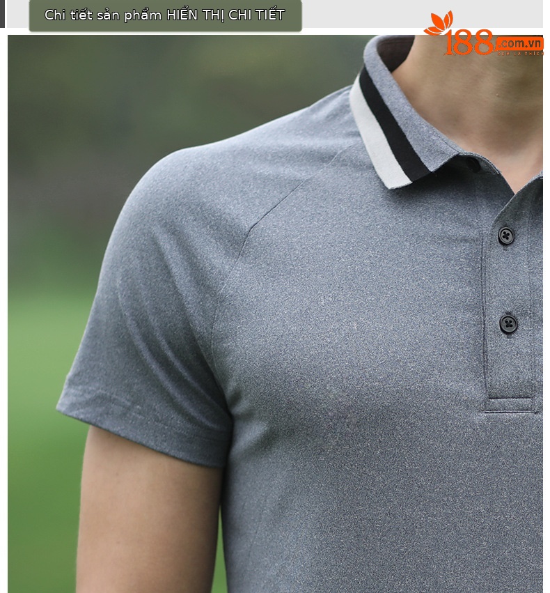 Áo thun nam ngắn tay thể thao golf vải thoáng khí — YF246 nam tay ngắn thoáng khí màu trắng xanh, YF237 nam sọc cổ tay ngắn màu đen, YF239 nam tay ngắn thoáng khí màu xanh nước biển, YF239 nam tay ngắn thoáng khí màu đỏ thẫm chi tiết 23