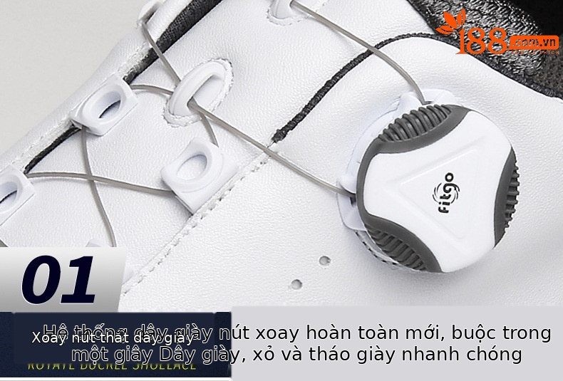 Giày golf nam PGM chống thấm nước, không đinh, thoáng khí mùa hè — XZ143 trắng xanh lá cây huỳnh quang, XZ143 Trắng xanh lam, XZ143 xám trắng, XZ143 trắng đen chi tiết 15