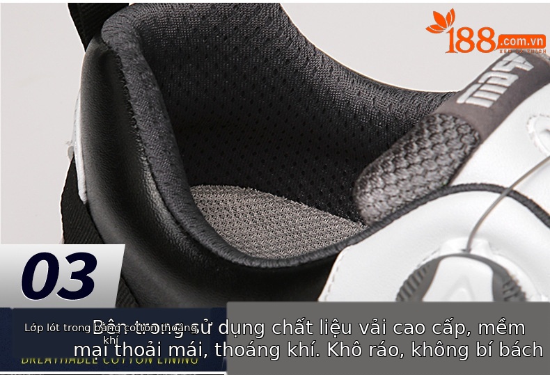 Giày golf nam PGM chống thấm nước, không đinh, thoáng khí mùa hè — XZ143 trắng xanh lá cây huỳnh quang, XZ143 Trắng xanh lam, XZ143 xám trắng, XZ143 trắng đen chi tiết 17