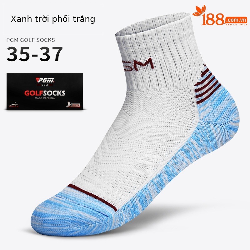Tất thể thao golf PGM lưới ong cao su mềm thoáng khí đàn hồi cao một đôi — WZ009 Sky Blue với một kích cỡ trắng, WZ009 xanh đậm với xám một cỡ