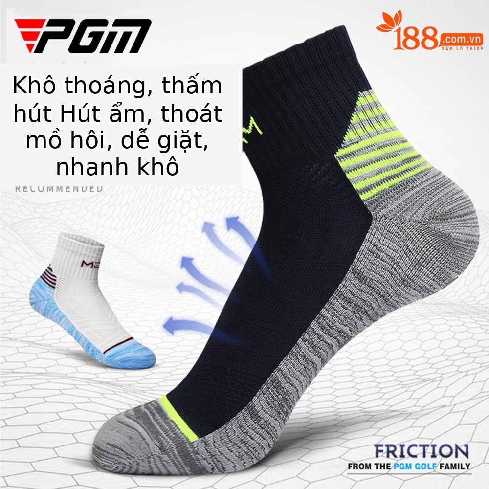 Tất thể thao golf PGM lưới ong cao su mềm thoáng khí đàn hồi cao một đôi — WZ009 Sky Blue với một kích cỡ trắng, WZ009 xanh đậm với xám một cỡ