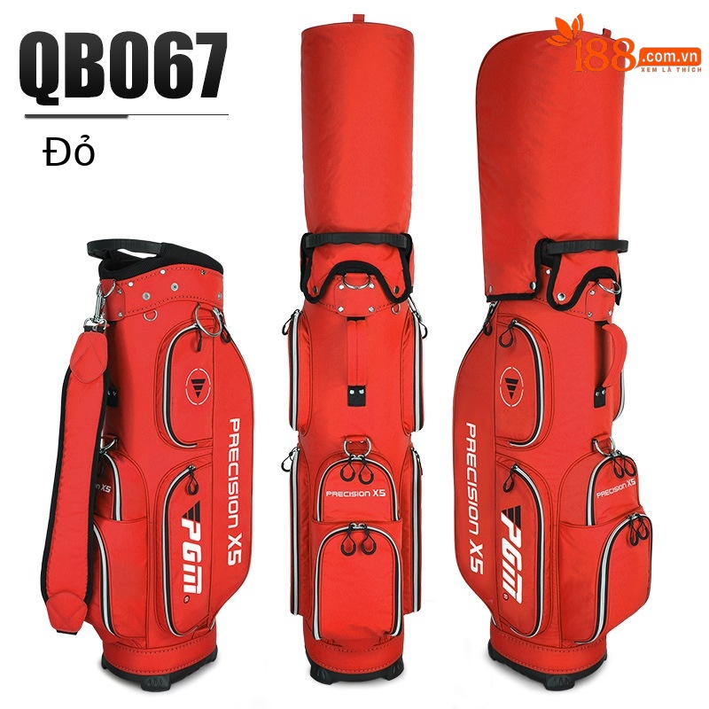 Túi golf nhẹ PGM vải nylon chống nước, cao 128 cm, đựng đầy đủ bộ gậy — Túi cầm tay cầm nhẹ QB067 [màu đỏ], Túi cầm tay cầm nhẹ QB067 [màu xanh lam], Túi cầm tay cầm nhẹ QB067 [màu đen], Túi cầm tay cầm nhẹ QB067 [kaki]