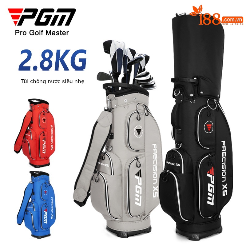 Túi golf nhẹ PGM vải nylon chống nước, cao 128 cm, đựng đầy đủ bộ gậy — Túi cầm tay cầm nhẹ QB067 [màu đỏ], Túi cầm tay cầm nhẹ QB067 [màu xanh lam], Túi cầm tay cầm nhẹ QB067 [màu đen], Túi cầm tay cầm nhẹ QB067 [kaki]