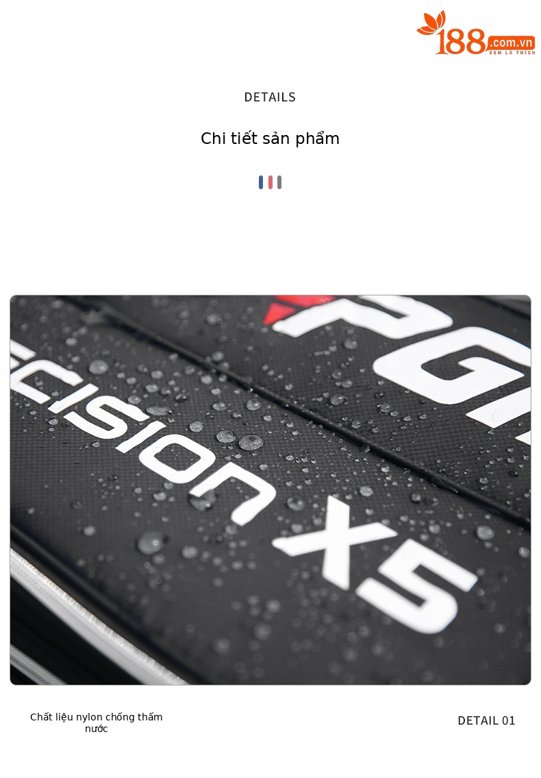 Túi golf nhẹ PGM vải nylon chống nước, cao 128 cm, đựng đầy đủ bộ gậy — Túi cầm tay cầm nhẹ QB067 [màu đỏ], Túi cầm tay cầm nhẹ QB067 [màu xanh lam], Túi cầm tay cầm nhẹ QB067 [màu đen], Túi cầm tay cầm nhẹ QB067 [kaki] chi tiết 15