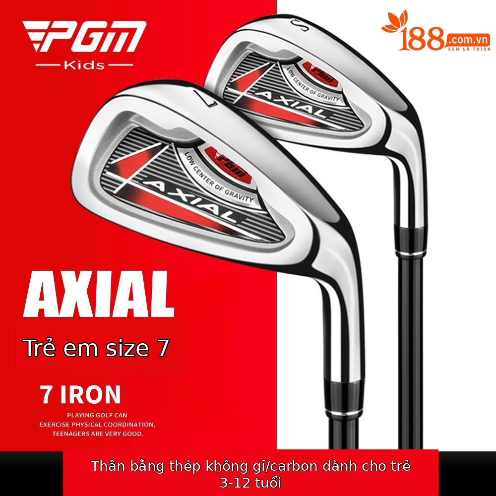 Gậy đánh golf PGM trẻ em số 7 gậy sắt tập cho người mới bắt đầu — JRtig003 cậu bé Số 7 (3-5 tuổi), JRtig003 cậu bé Số 7 (6-8 tuổi), JRtig003 cậu bé Số 7 (9-12 tuổi), JRtig003 bé gái số 7 (3-5 tuổi)