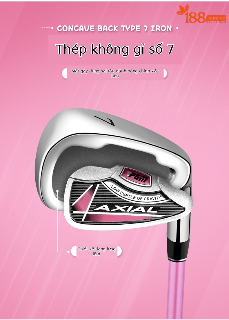Gậy đánh golf PGM trẻ em số 7 gậy sắt tập cho người mới bắt đầu — JRtig003 cậu bé Số 7 (3-5 tuổi), JRtig003 cậu bé Số 7 (6-8 tuổi), JRtig003 cậu bé Số 7 (9-12 tuổi), JRtig003 bé gái số 7 (3-5 tuổi) chi tiết 2