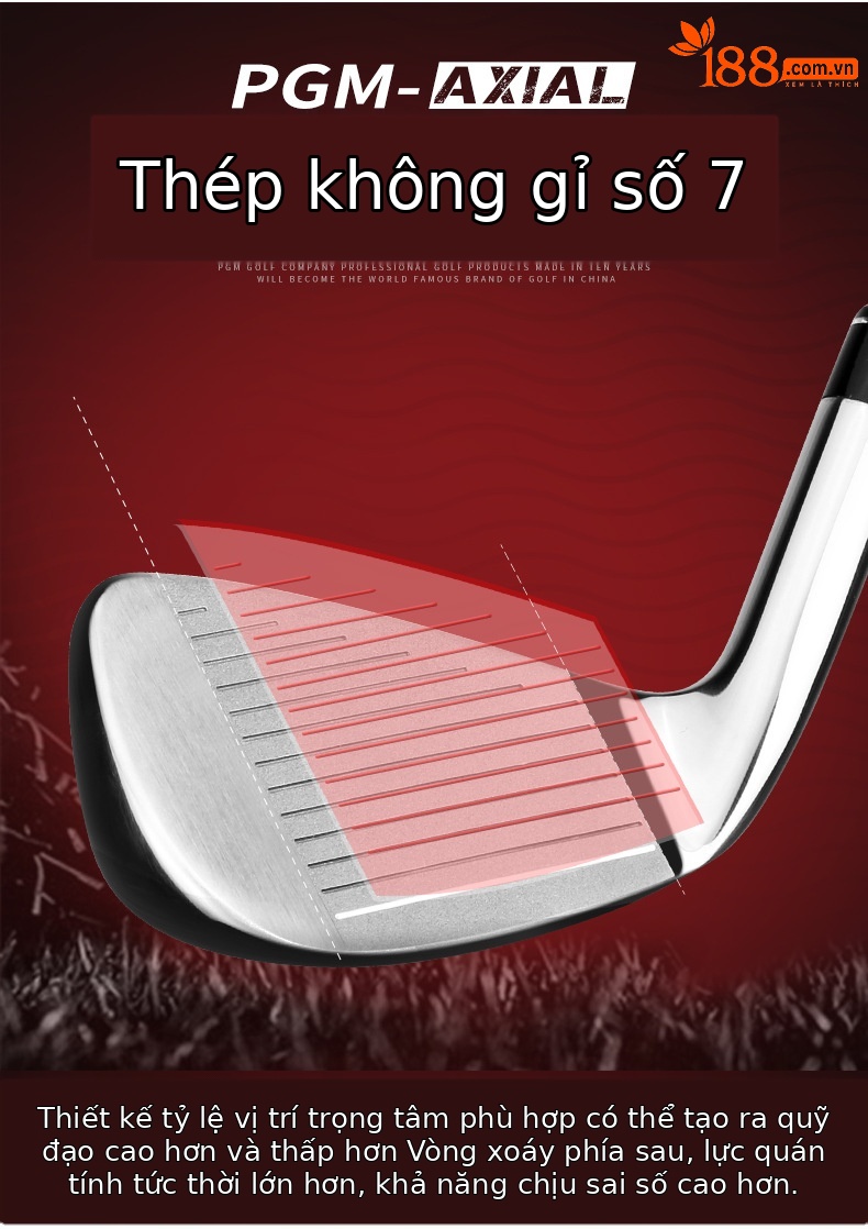 Gậy đánh golf PGM trẻ em số 7 gậy sắt tập cho người mới bắt đầu — JRtig003 cậu bé Số 7 (3-5 tuổi), JRtig003 cậu bé Số 7 (6-8 tuổi), JRtig003 cậu bé Số 7 (9-12 tuổi), JRtig003 bé gái số 7 (3-5 tuổi) chi tiết 11