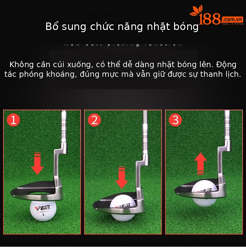 Gậy golf PGM chức năng nhặt bóng, trọng tâm thấp có đường ngắm — TUG032 Chức năng nhặt bóng hình bán nguyệt chi tiết 2