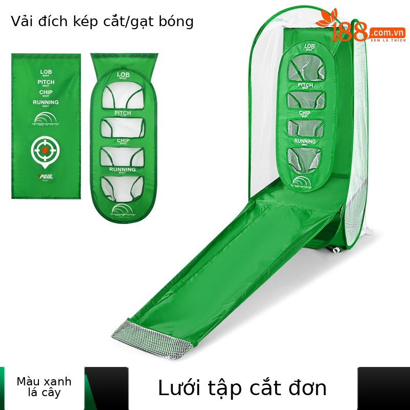 Lưới thực hành cắt gôn LXW017 (với 2 vải mục tiêu) màu xanh lá cây