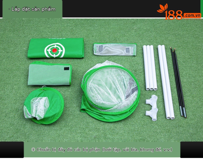 Lưới tập golf PGM LXW017 đa mục tiêu, gấp gọn, dùng trong nhà và ngoài trời — Lưới thực hành cắt gôn LXW017 (với 2 vải mục tiêu) màu đen, Lưới thực hành cắt gôn LXW017 (với 2 vải mục tiêu) màu xanh lá cây chi tiết 10