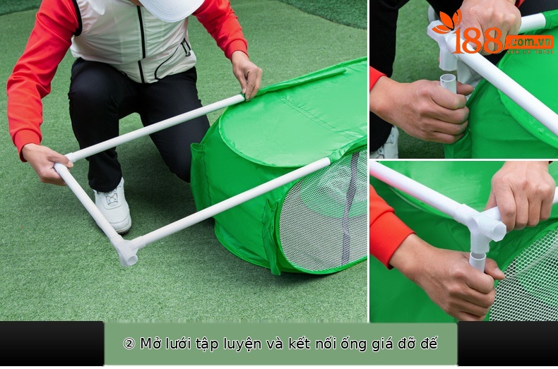 Lưới tập golf PGM LXW017 đa mục tiêu, gấp gọn, dùng trong nhà và ngoài trời — Lưới thực hành cắt gôn LXW017 (với 2 vải mục tiêu) màu đen, Lưới thực hành cắt gôn LXW017 (với 2 vải mục tiêu) màu xanh lá cây chi tiết 11