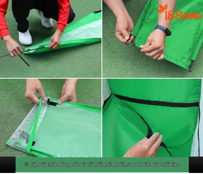 Lưới tập golf PGM LXW017 đa mục tiêu, gấp gọn, dùng trong nhà và ngoài trời — Lưới thực hành cắt gôn LXW017 (với 2 vải mục tiêu) màu đen, Lưới thực hành cắt gôn LXW017 (với 2 vải mục tiêu) màu xanh lá cây chi tiết 12