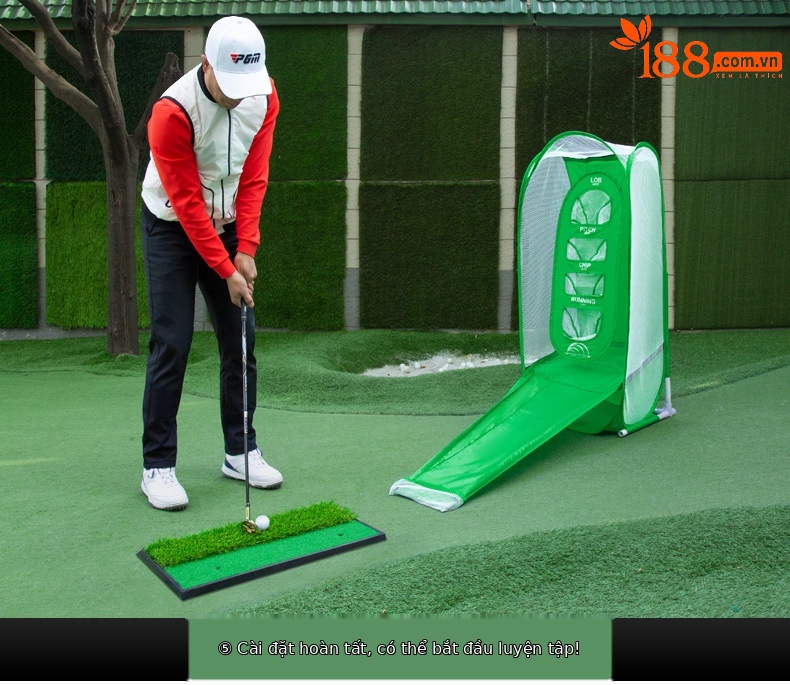 Lưới tập golf PGM LXW017 đa mục tiêu, gấp gọn, dùng trong nhà và ngoài trời — Lưới thực hành cắt gôn LXW017 (với 2 vải mục tiêu) màu đen, Lưới thực hành cắt gôn LXW017 (với 2 vải mục tiêu) màu xanh lá cây chi tiết 13