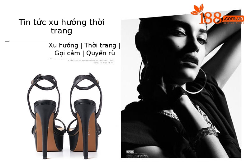 Sandal cao gót nữ hở mũi quai khóa da thật gót 13 cm — Màu đen chi tiết 2