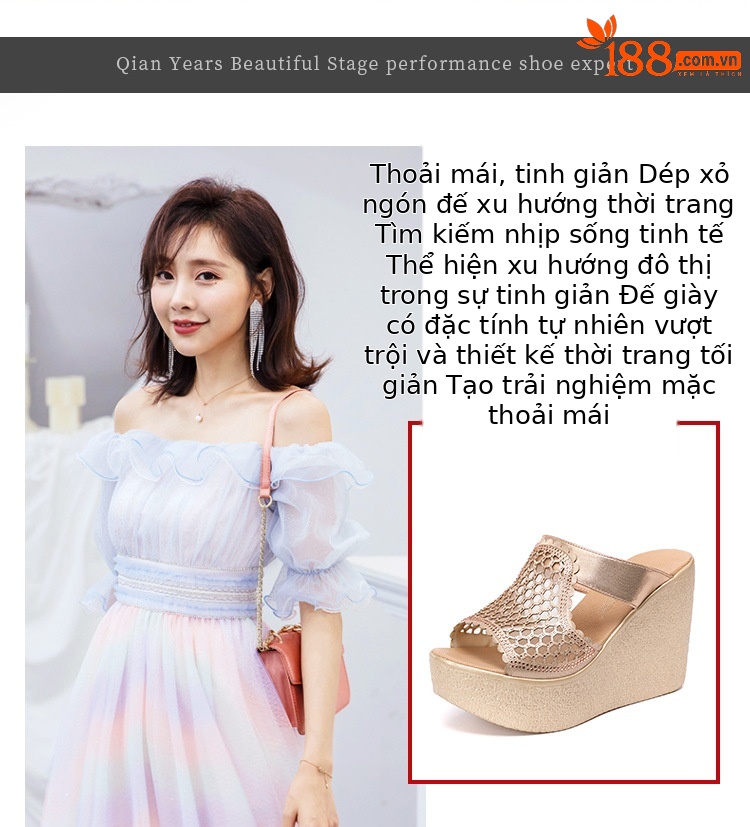 Dép cao gót siêu cao đế xuồng nữ hở mũi peep-toe, đế dày chống nước, size lớn, gót 11 cm — Màu vàng 11cm, Màu đen 11cm, Màu đen 8cm, Màu vàng 8cm chi tiết 2