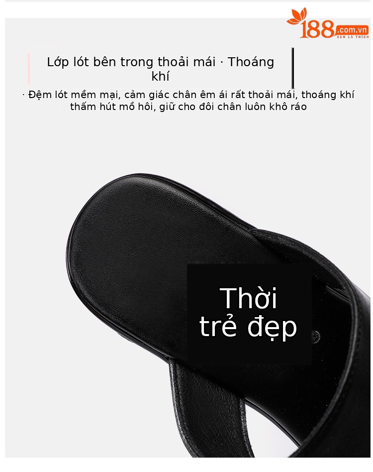 Dép sandal cao gót đế xuồng siêu cao nữ mùa hè 2025 đế dày platform — Màu đen, Màu trắng, Màu đỏ chi tiết 8