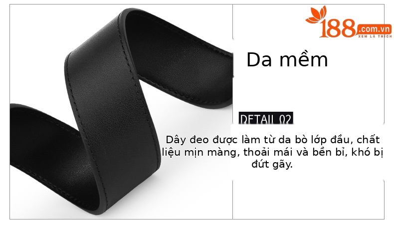 Thắt lưng golf nam da bò thật khóa hợp kim tự động — Dây da PD015 PGM đen bạc, PD015 PGM thắt lưng đỏ vàng, Dây da PD015 PGM trắng đen chi tiết 13