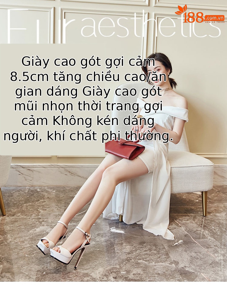 Sandal cao gót nữ da thật gót siêu cao 11 cm mũi hở quai mảnh thời trang — Màu đen cao gót 11cm chi tiết 1