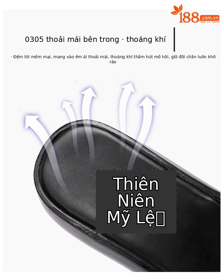 Dép sandal nữ đế xuồng platform gót trung bình chống nước mùa hè 2025 — Màu đen, Màu vàng, Màu đỏ chi tiết 8