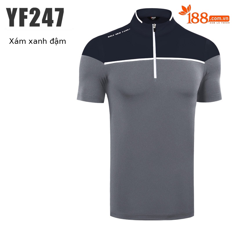 YF247-Áo màu xanh navy xám