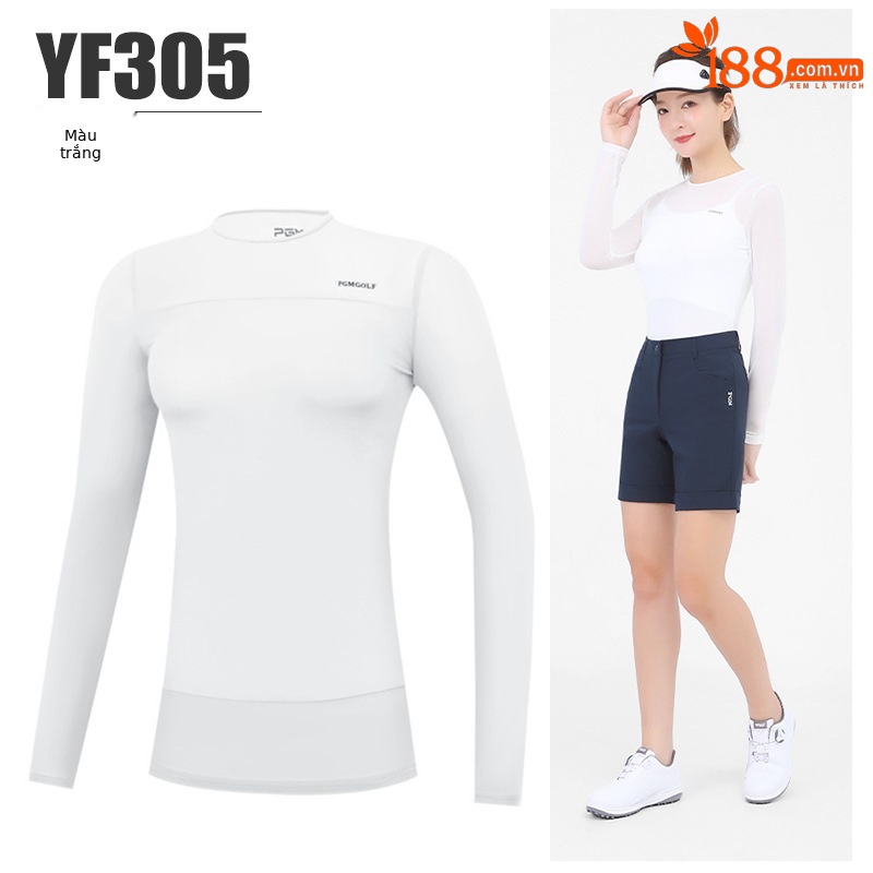 YF305 quần áo nữ chống nắng đáy áo màu trắng