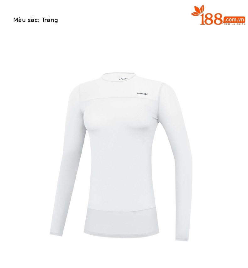 Áo thun golf chống nắng dài tay PGM chất liệu lụa lạnh co giãn cao — Áo thun nữ màu trắng YF304, YF305 quần áo nữ chống nắng đáy áo màu xanh sapphire, YF309 áo phông nữ màu trắng, YF305 quần áo nữ chống nắng đáy áo màu trắng chi tiết 24