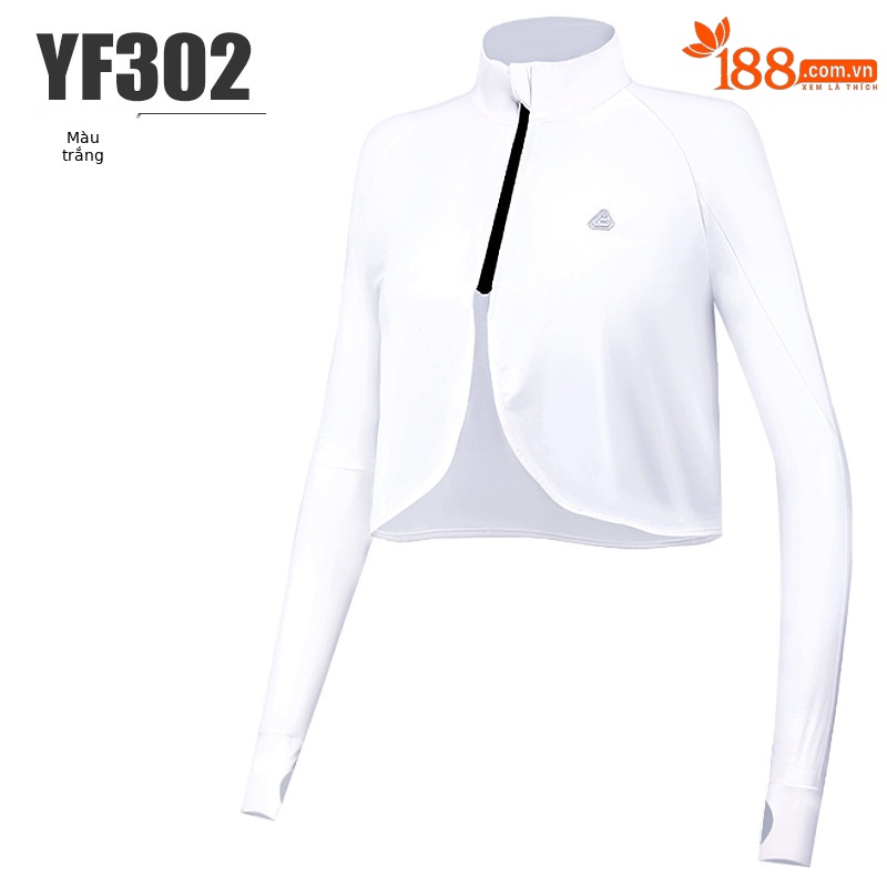 YF302 Áo Chống Nắng Nữ Cổ Đứng màu trắng