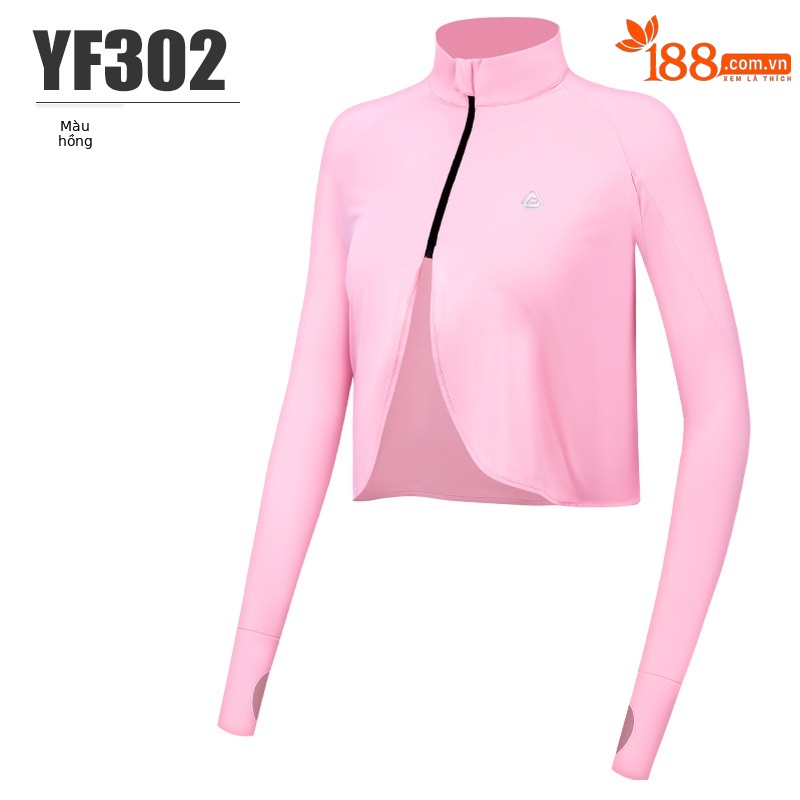 YF302 Áo Chống Nắng Nữ Cổ Đứng màu hồng