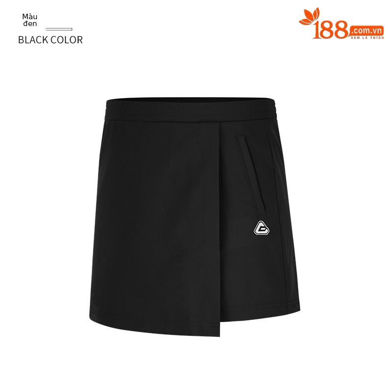 Váy golf nữ trẻ em PGM dáng chữ A thoáng khí nhanh khô — QZ064 màu trắng, QZ064 màu đen, QZ064 Màu Đỏ chi tiết 8
