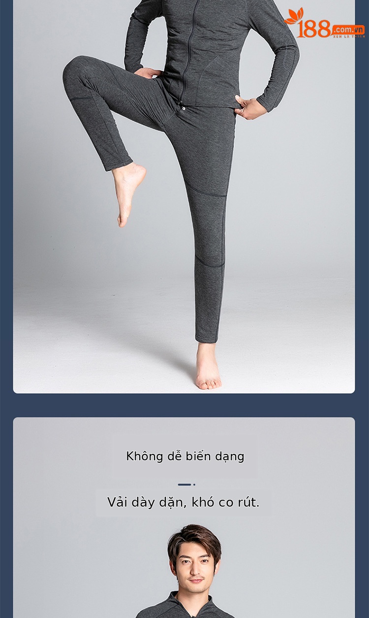 Quần legging nữ lót lông cừu cạp cao giữ ấm mùa đông — Nam lót nhung (YF20811) chi tiết 8