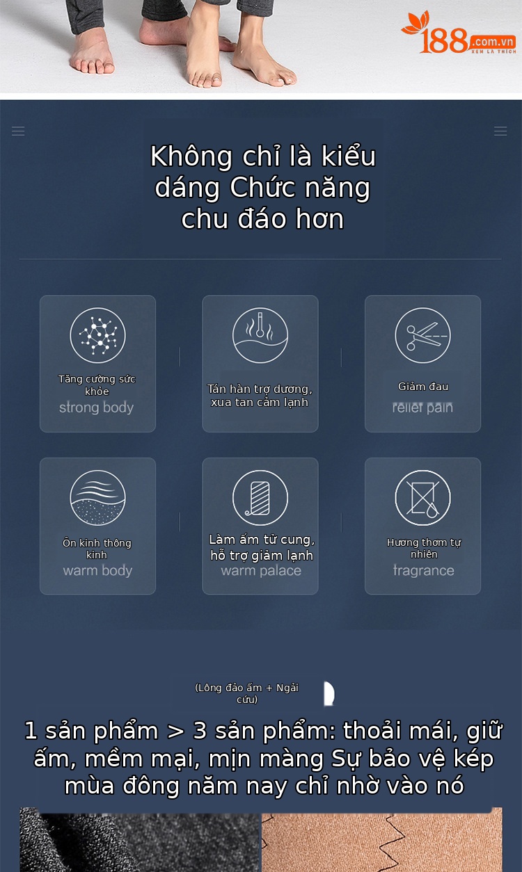 Quần legging nữ lót lông cừu cạp cao giữ ấm mùa đông — Nam lót nhung (YF20811) chi tiết 1