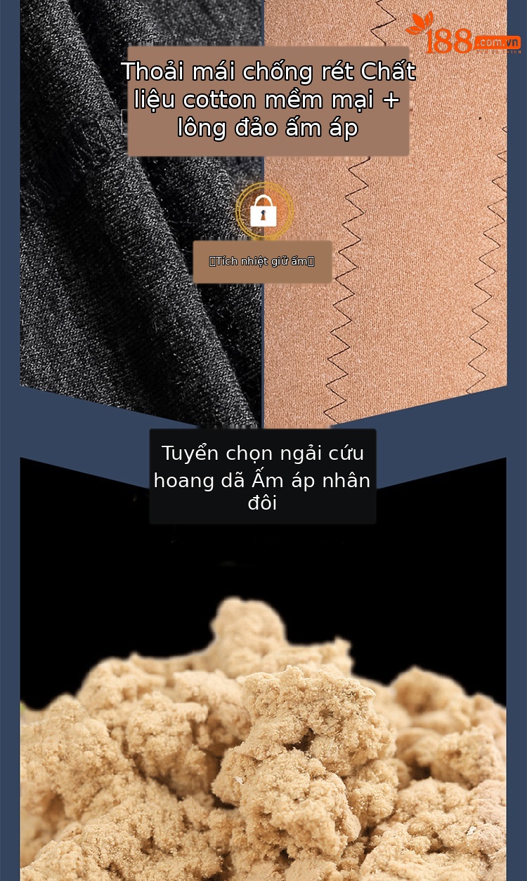 Quần legging nữ lót lông cừu cạp cao giữ ấm mùa đông — Nam lót nhung (YF20811) chi tiết 2