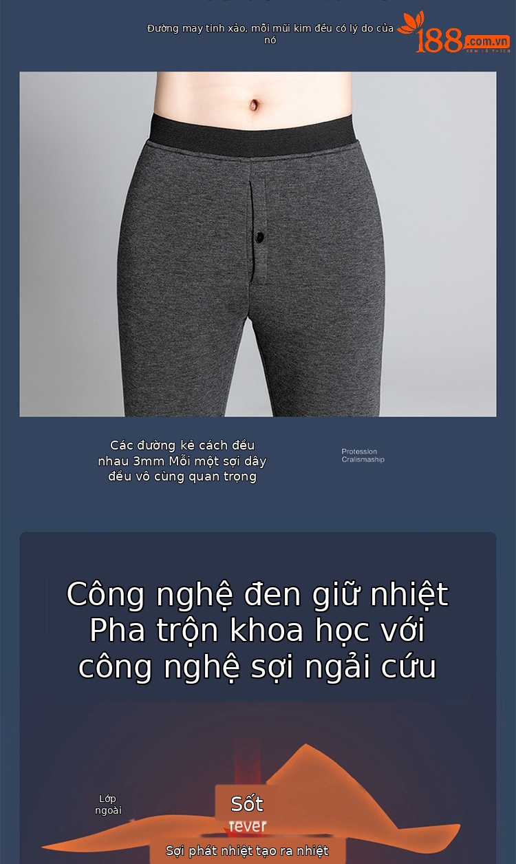 Quần legging nữ lót lông cừu cạp cao giữ ấm mùa đông — Nam lót nhung (YF20811) chi tiết 6