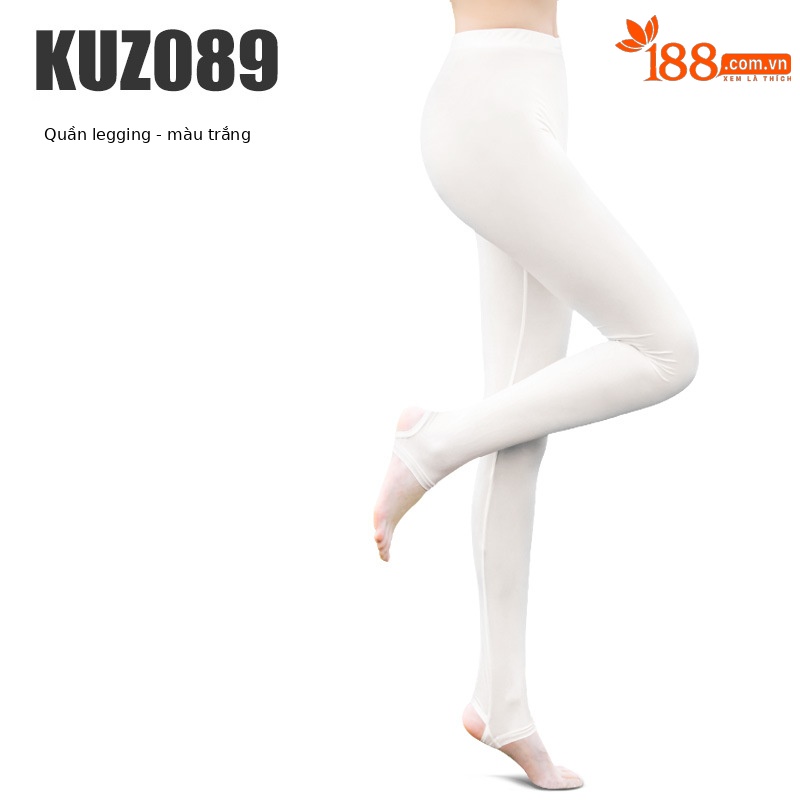 KUZ089 quần gi-trắng