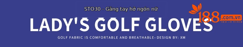 Găng tay chơi gôn nữ PGM da cừu chống trượt Velcro — Găng Tay Nơ Nữ ST027, Găng Tay Nơ Nữ ST030 (Ngón Tay hở) chi tiết 20