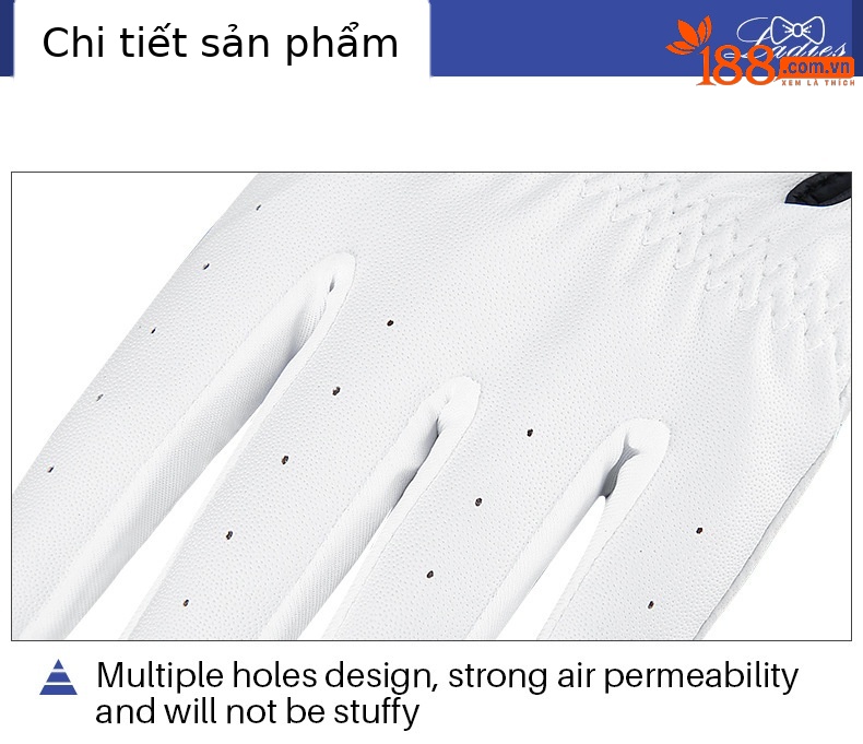 Găng tay chơi gôn nữ PGM da cừu chống trượt Velcro — Găng Tay Nơ Nữ ST027, Găng Tay Nơ Nữ ST030 (Ngón Tay hở) chi tiết 26