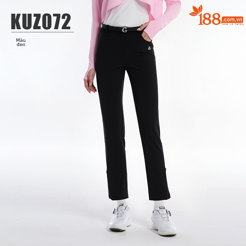 KUZ072 quần chín phân màu đen