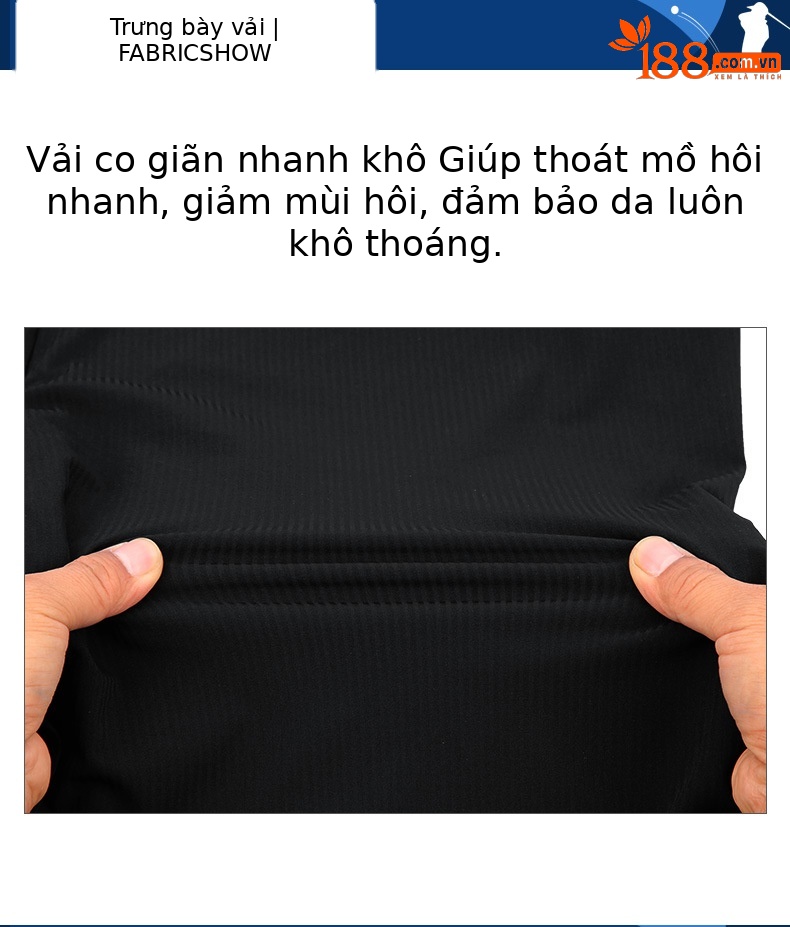 Quần short golf nam PGM vải co giãn cao thoáng khí — Quần short nam màu trơn KUZ077 màu đen, Quần short nam màu trơn KUZ077 màu xanh nước ngoài chi tiết 3