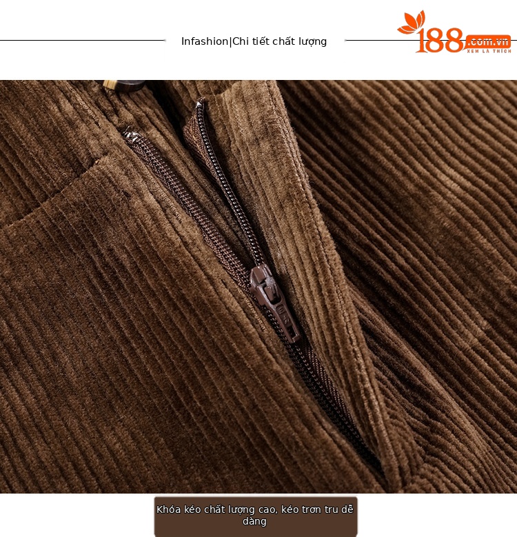Quần culottes nữ ống rộng nhung kẻ dáng harem — Màu đen chi tiết 15