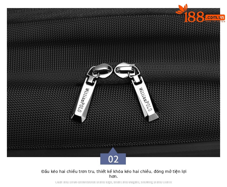 Ba lô Emperor Paul nam chống thấm dung tích lớn đựng laptop 17 inch chi tiết 22
