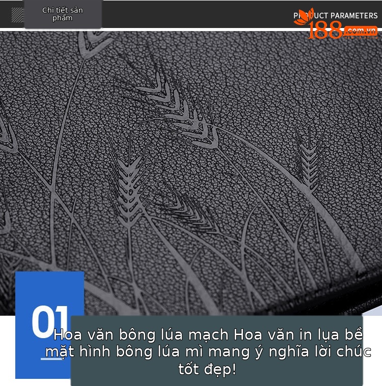 Ví da bò Emperor Paul cho nam, kiểu dài nhiều khe thẻ, phong cách thời trang chi tiết 14