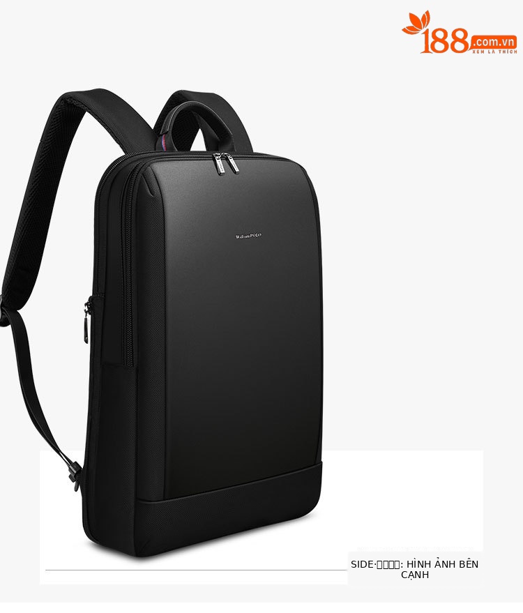 Ba lô nam hoàng đế Paul đựng laptop 15 inch, kiểu dáng đeo vai đơn nhẹ đi làm đa năng chi tiết 9