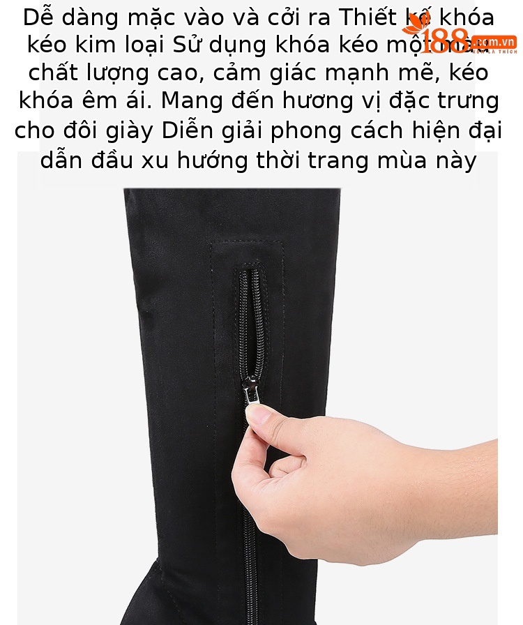 Boot nữ cổ thấp gót nhọn kim loại phong cách Âu Mỹ — 19cm gót nhọn da sáng chế đỏ chi tiết 6