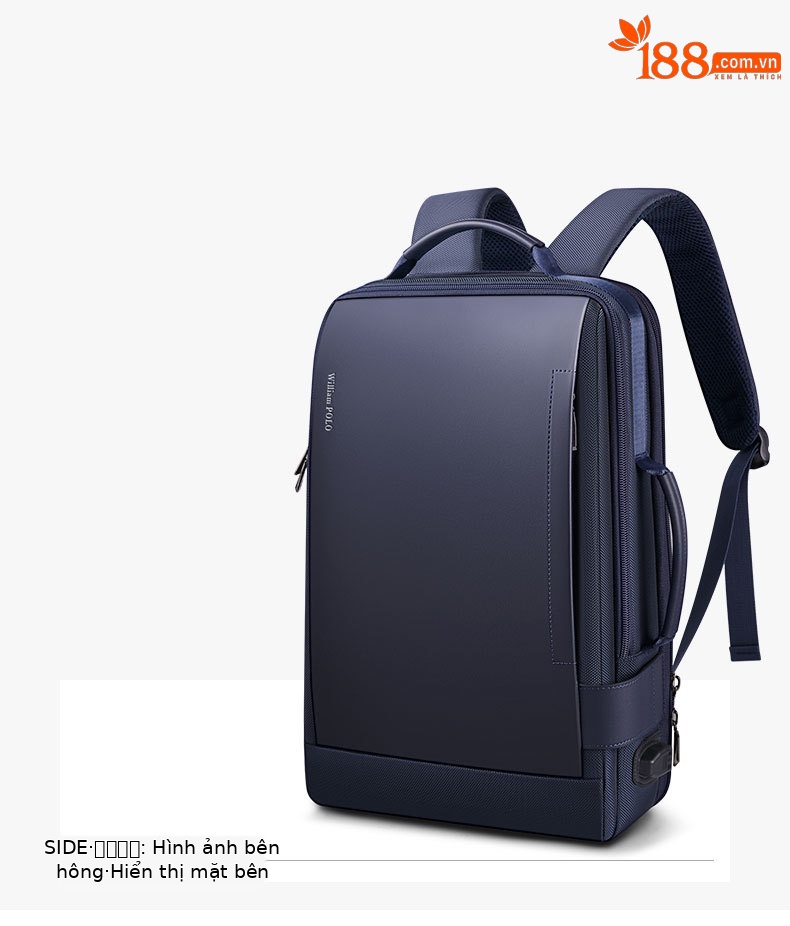 Balo nam công suất lớn đa năng chống nước, đựng laptop 15.6 inch, phù hợp du lịch công sở chi tiết 10